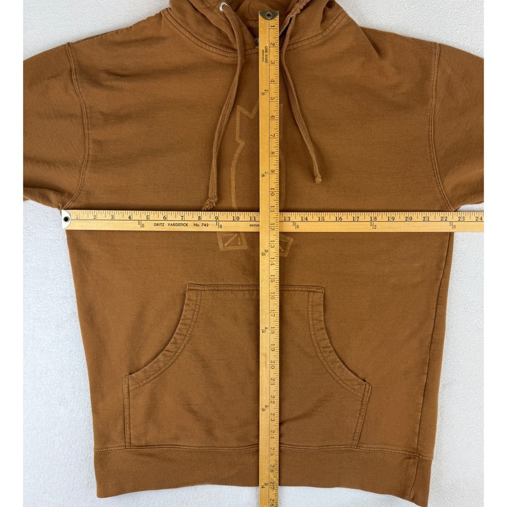 Dive Bomb Industries Hoodie Mens Large Brown Pullover Duck Bomb Graphic Fleece - Picture 6 of 10